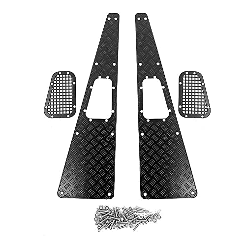 Metall-Anti-Rutsch-Platten-Einlassgitter for Traxxas TRX-4 TRX4 Defender 1/10 RC Crawler Upgrade Parts Zubehör ( Color : Black ) von Greendhat