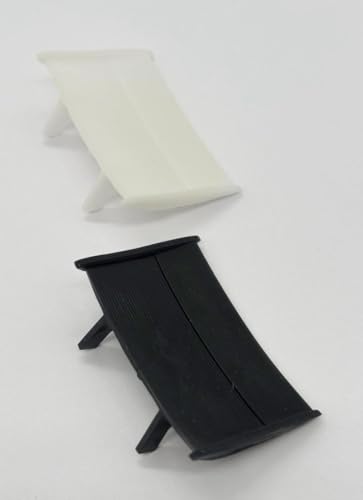 GP120 - Greenhills Reproduction White & Black Rear Wing Pair for Scalextric UOP Shadow - NEW von Greenhills Garages