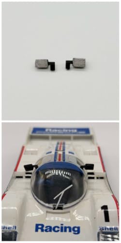 Greenhills Black with Silver Wing Mirror Pair for Scalextric Porsche 962 - New - GP99 von Greenhills Garages