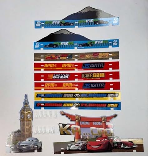 Greenhills Carrera GO!!! Disney Pixar Cars Set of Barriers x 10 & Clips x 10 - New - MACC1015 von Greenhills Garages