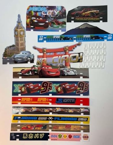 Greenhills Carrera GO!!! Mega Disney Pixar Cars Set of Barriers x 11 & Clips x 25 - New - MACC1013 von Greenhills Garages