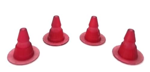 Greenhills Red Marker Cones x 4 Carrera & Scalextric Compatible - 1.32 Scale - NEW GP74 von Greenhills Garages