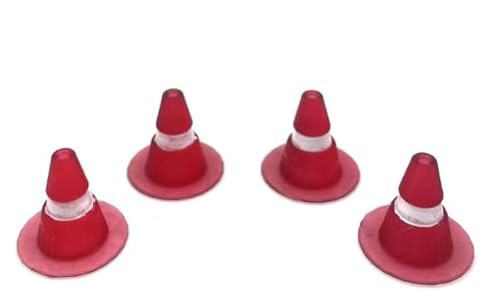 Greenhills Red & White Marker Cones x 4 Carrera & Scalextric Compatible - 1.32 Scale - NEW GP75 von Greenhills Garages