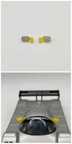 Greenhills Repro Yellow with Silver Wing Mirror Pair for Scalextric Sauber Mercedes - New - GP94 von Greenhills Garages