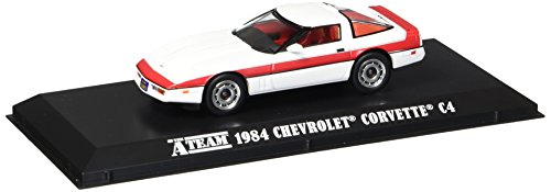 A-TEAM Modell DieCast Auto CORVETTE C4 1984 Maßstab 1/43 ORIGINAL Greenlight von Greenlight