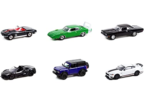 Barrett Jackson Scottsdale Edition Cars Serie 8 1/64 Druckgussmodellautos von Greenlight 37240, 6 Stück von Greenlight