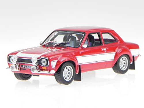 Ford Escort MK1 RS 2000 rot Streifen Modellauto 86066 Greenlight 1:43 von Greenlight