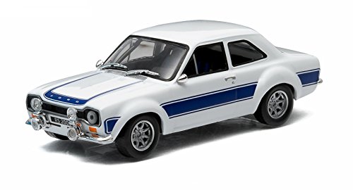 Ford Modell 1:43 Escort RS 2000 MK1 1974 Weiss mit blauen Streifen von Greenlight