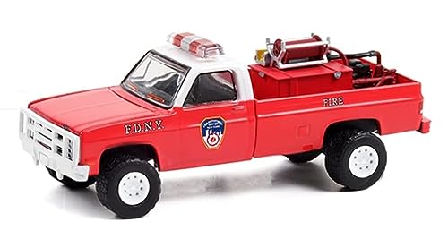 GREEN30240-CHEVROLET M1008 4X4 1986 NEU YORK City Fire Department-GREENLIGHT-1/64 von Greenlight