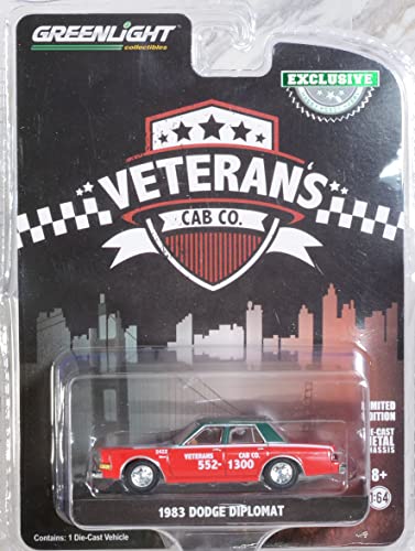 GreenLight 1:64 1983 Dodg&e Diplomat - Veteran s Cab Co., San Francisco, Kalifornien (Hobby Exclusive) 30283 [Versand aus Kanada] von Greenlight