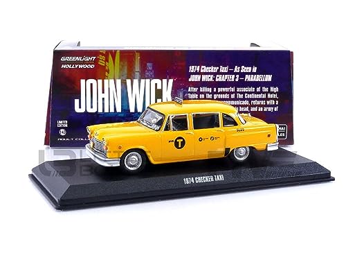 Greenlight 1:43 John Wick:Chapter 3 - Parabellum (2019) - 1974 Checker Motors Marathon A11 N.Y.C. Taxi #5L89 86607 [Versand aus Kanada] von Greenlight