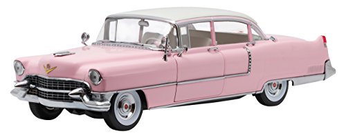 Greenlight – Cadillac Fleetwood Serie 60 Elvis Presley 1955 Rosa/Weiß Leiter 1:18 Miniatur Auto Collection Erwachsener unisex Jugendliche Elvis Presley Fan von Greenlight