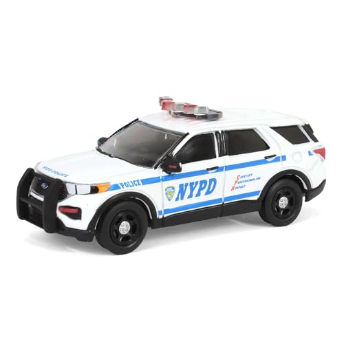 Greenlight 1/64 2020 NYPD Ford Police Interceptor Utility mit Squad Decal Sheet 42776 von Greenlight