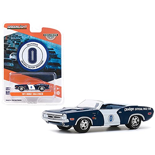 Greenlight 1:64 1971 Dodge Challenger Cabrio Ontario Motor Speedway Dodge Offizielles Pace Auto von Greenlight