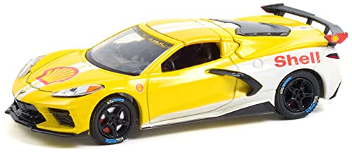 Greenlight 41130-E Running on Leer Series 13 - Chevy Corvette C8 Stingray Coupe - Shell Oil 1:64 von Greenlight