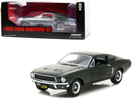 Greenlight 84038 1968 Mustang GT Fast Back Highland Green Druckgussmodell 1:24 von Greenlight