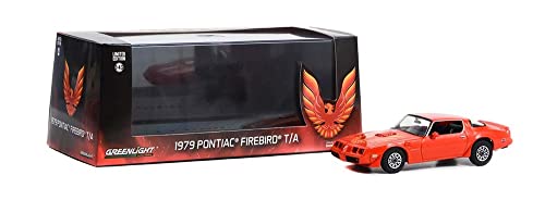 Greenlight 86349 1979 Pontiac Firebird Trans Am Hardtop – Maya-Rot mit Kapuze, Phoenix, Maßstab 1/43 von Greenlight