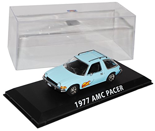 Greenlight AMC Pacer 1977 Blau 1/43 Modell Auto mit individiuellem Wunschkennzeichen von Greenlight