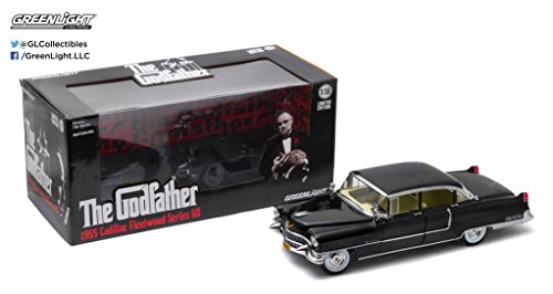 Greenlight 12949 Fahrzeug 1955 Cadillac Fleetwood Serie 60 1:18, schwarz von Greenlight