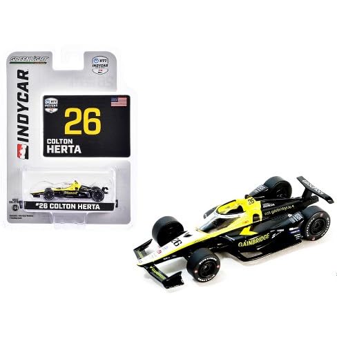 Greenlight Dallara IndyCar #26 Colton Herta Gainbridge Andretti Autosport NTT IndyCar Series (2024) 1/64 Diecast Modellauto von Greenlight