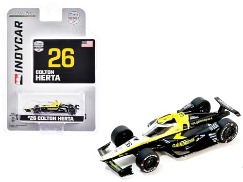 Greenlight Dallara IndyCar #26 Colton Herta Gainbridge Andretti Autosport NTT IndyCar Series (2024) 1/64 Diecast Modellauto von Greenlight