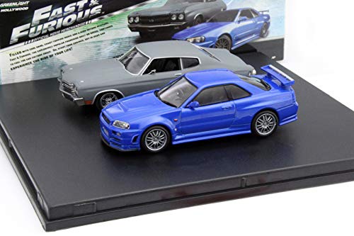 Greenlight Fast and Furious 2-Car Set Chevrolet Chevelle SS und Nissan Skyline GT-R 1:43 von Greenlight