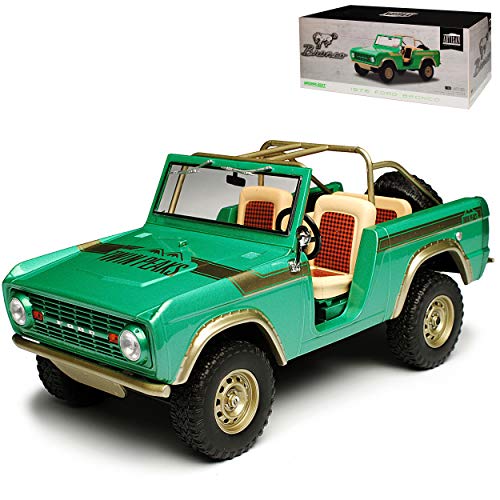 Greenlight Ford Bronco Grün Twin Peakes 1. Generation 1966-1977 1/18 Modell Auto von Greenlight