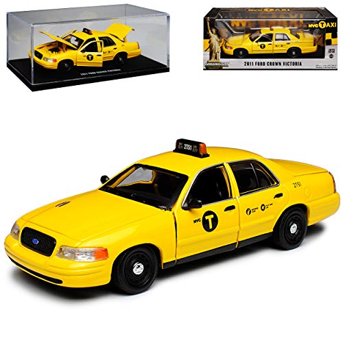 Greenlight Ford Crown Victoria Taxi New York City Gelb 2. Generation 1997-2011 1/43 Modell Auto von Greenlight