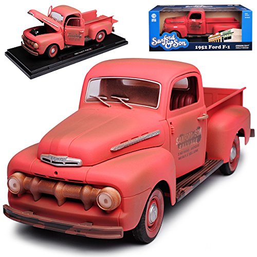 Greenlight Ford F-1 Pick-Up Rot mit Rost Sanford and Son 1. Generation 1948-1952 1/18 Modell Auto von Greenlight