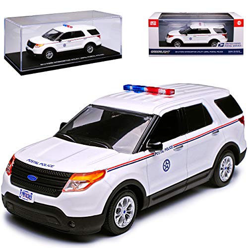 Greenlight Ford Interceptor Police Interceptor USPS United Postal Service 1/43 Modell Auto mit individiuellem Wunschkennzeichen von Greenlight