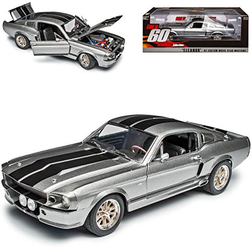 Greenlight Ford Shelby Mustang GT500 Eleanor Nur Noch 60 Sekunden 1/18 Modell Auto mit individiuellem Wunschkennzeichen von Greenlight