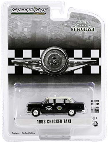 Greenlight - GREEN30207 - Checker Motors Marathon A11 1963 Taxi Noir toit Blanc Vendue Sous Blister - Echelle : 1/64 von Greenlight