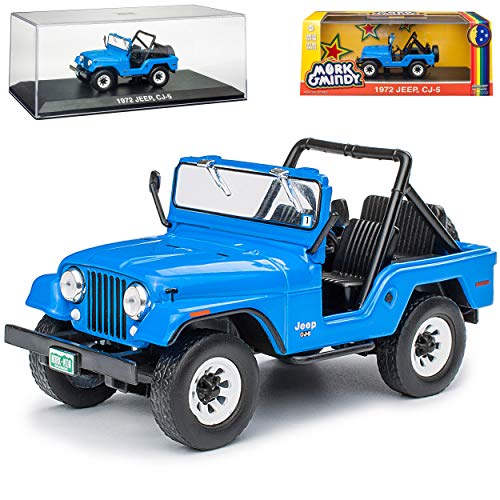 Greenlight Jeep CJ-5 Mork & Mindy Blau 1954-1983 1/43 Modell Auto von Greenlight