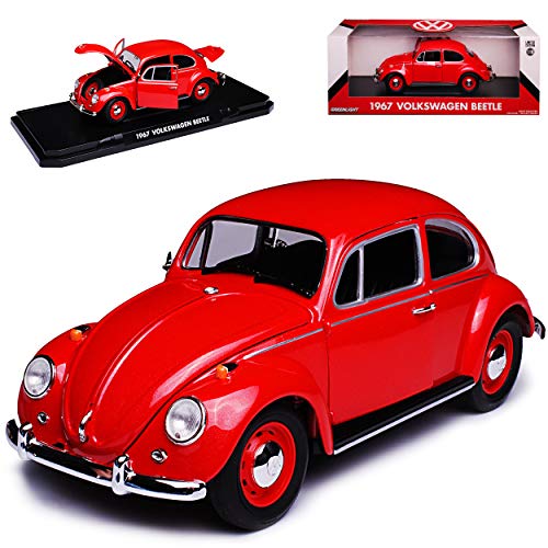 Greenlight Volkwagen Käfer Beetle Coupe Rot Metallic 1/18 Modell Auto von Greenlight