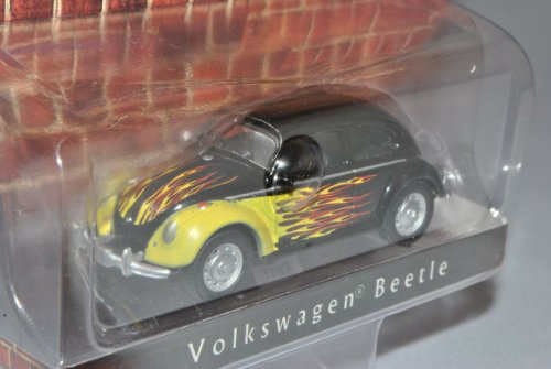 Greenlight Volkwagen Käfer Schwarz Flammen 1/64 Modell Auto von Greenlight