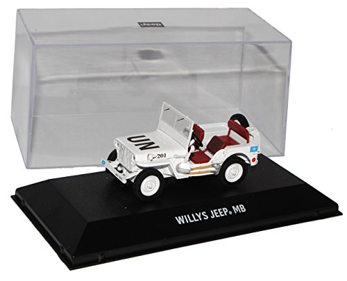 Greenlight Willys Jeep MB UN United Nation Weiss 1/43 Modell Auto von Greenlight