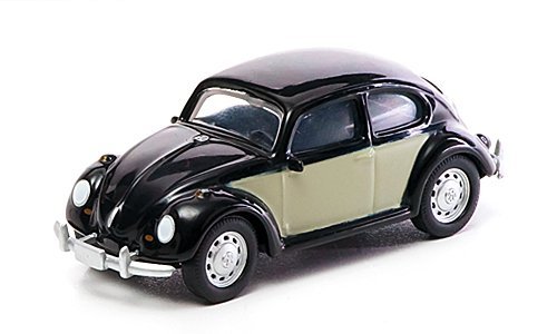 VW Käfer, schwarz/dkl.-beige , Modellauto, Fertigmodell, Greenlight 1:64 von Greenlight