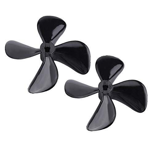 Greensen 4-Blatt Propeller für Unterwasser-RC-Boot, 2er Set CW/CCW RC Schiff Kunststoffpropeller Außenbordpropeller für 4mm Welle für RC Modellboot RC-Boat von Greensen