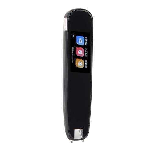 Scan Reader Pen Sprachübersetzer Multifunktionaler OCR Digitaler Smart Pen 134 Sprachen Übersetzer Tragbar für Studenten Touchscreen-Bedienung (Black) von Greensen