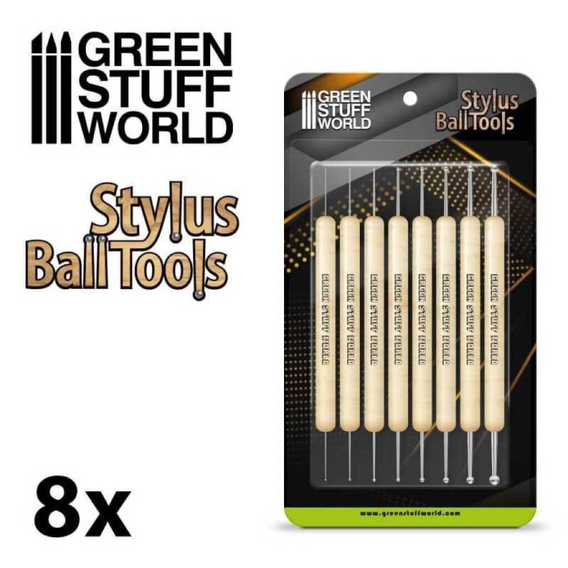 Ball Stylus Modellierwerkzeug Satz 8 tlg.