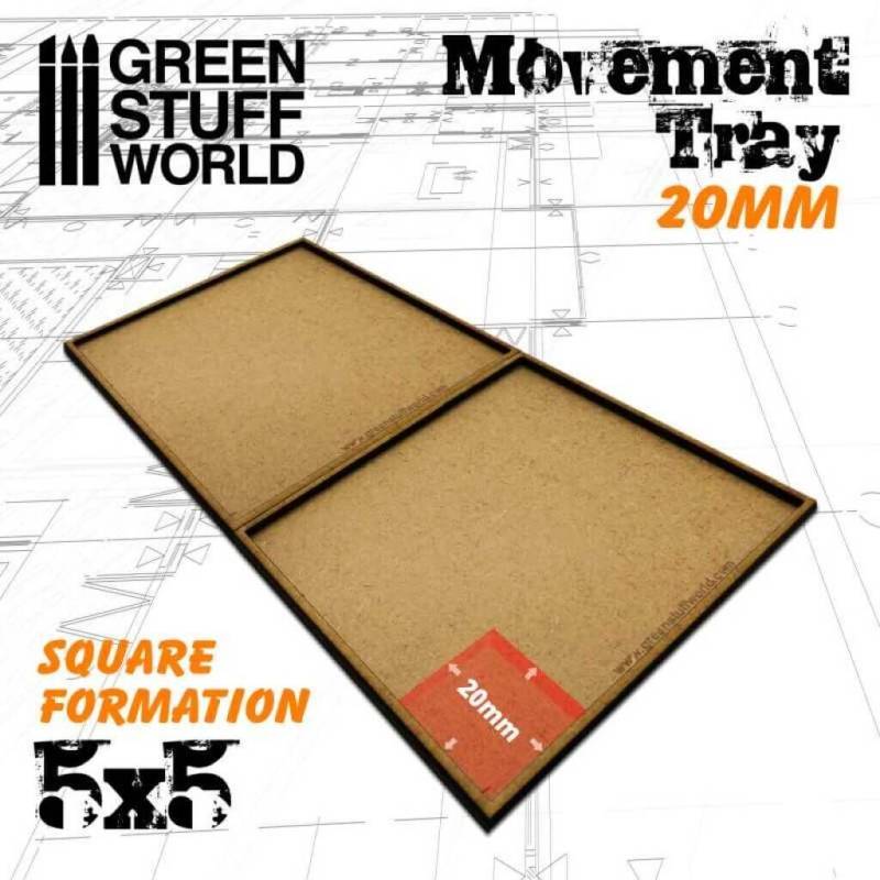 MDF Regimentsbases 100x100mm