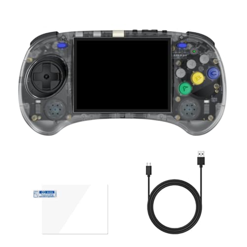 Greethga RG ARC-S Handheld-Spielekonsole, 128 G, 10,2 cm, IPS, Linux OS, Sechs-Tasten-Design, Retro-Video-Player, unterstützt kabelgebundenen Griff, einfach zu bedienen von Greethga