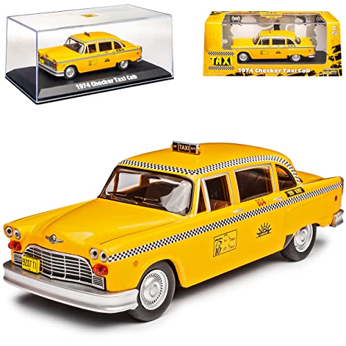 Checker Taxi Cab Sunshine Cab Company 804 TV-Serie 1/43 Greenlight Modell Auto mit individiuellem Wunschkennzeichen von Grenlight