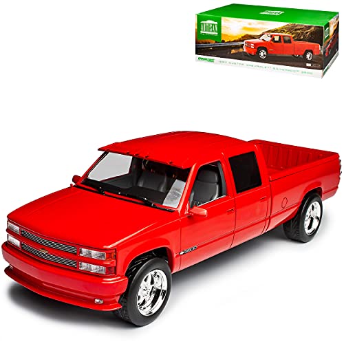 Chevrolet Silverado Crew Cab C-3500 Rot 1997 1/18 Greenlight Modell Auto von Grenlight