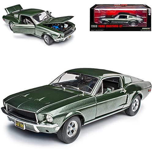 Ford Mustang Shelby GT500 1968 I 2. Generation Coupe Grün Design Bullitt Steve McQueen 1/18 Greenlight Modell Auto von Grenlight