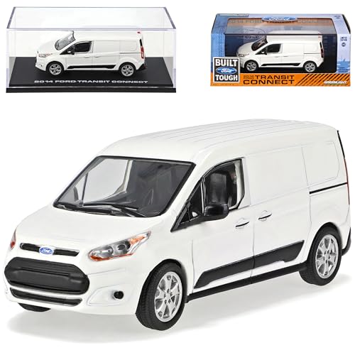 Ford Transit Connect Transporter Kasten Weiss ab 2013 2. Generation 1/43 Greenlight Modell Auto von Greenlight