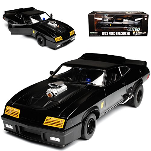 Ford XB Falcon Tuned Version Mad Max II 2 Black Interceptor Schwarz 1973 1/18 Greenlight Modell Auto von Greenlight