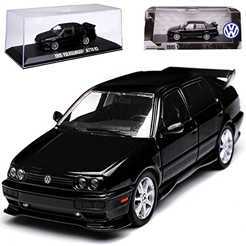 Volkwagen Jeta III Limousine Schwarz 1992-1998 1/43 Greenlight Modell Auto mit individiuellem Wunschkennzeichen von Grenlight