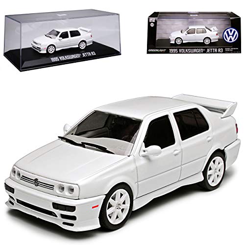 Volkwagen Jeta III Limousine Weiss 1992-1998 1/43 Greenlight Modell Auto mit individiuellem Wunschkennzeichen von Grenlight