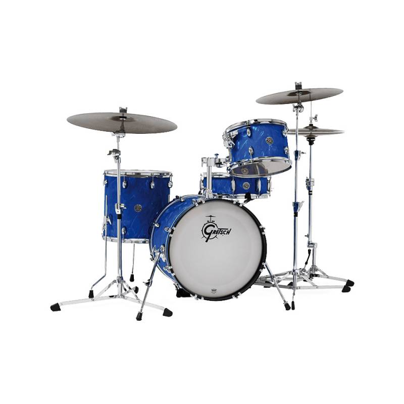 Gretsch Drums Catalina Club 18" Blue Satin Flame Shellset Schlagzeug von Gretsch Drums